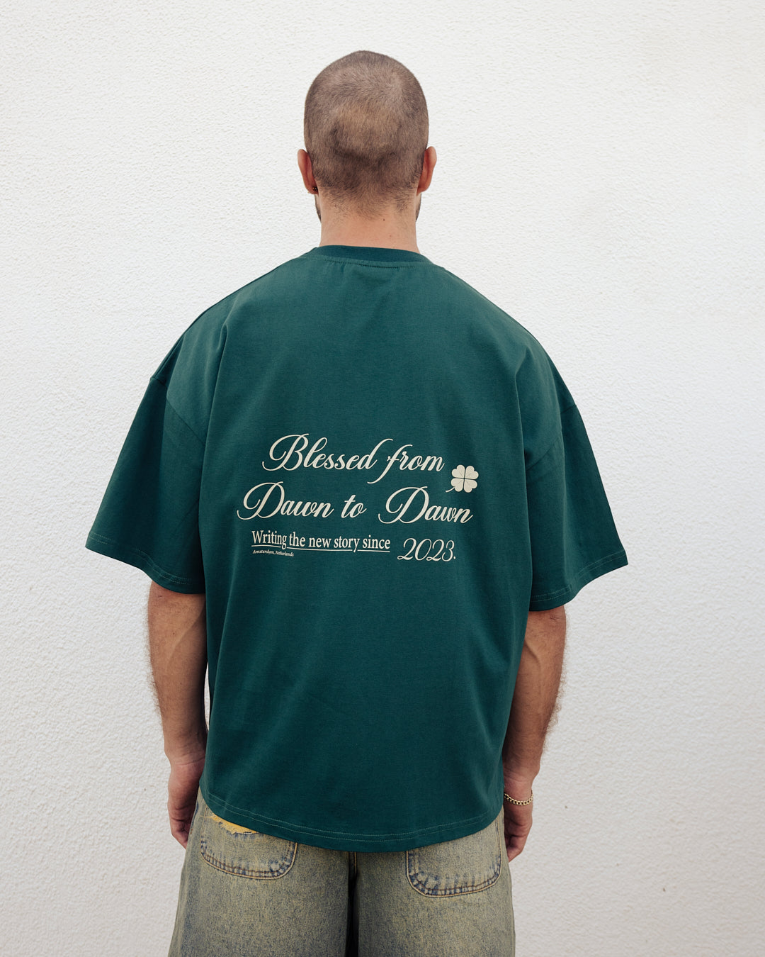 Dawn Box Tee - Deep Green