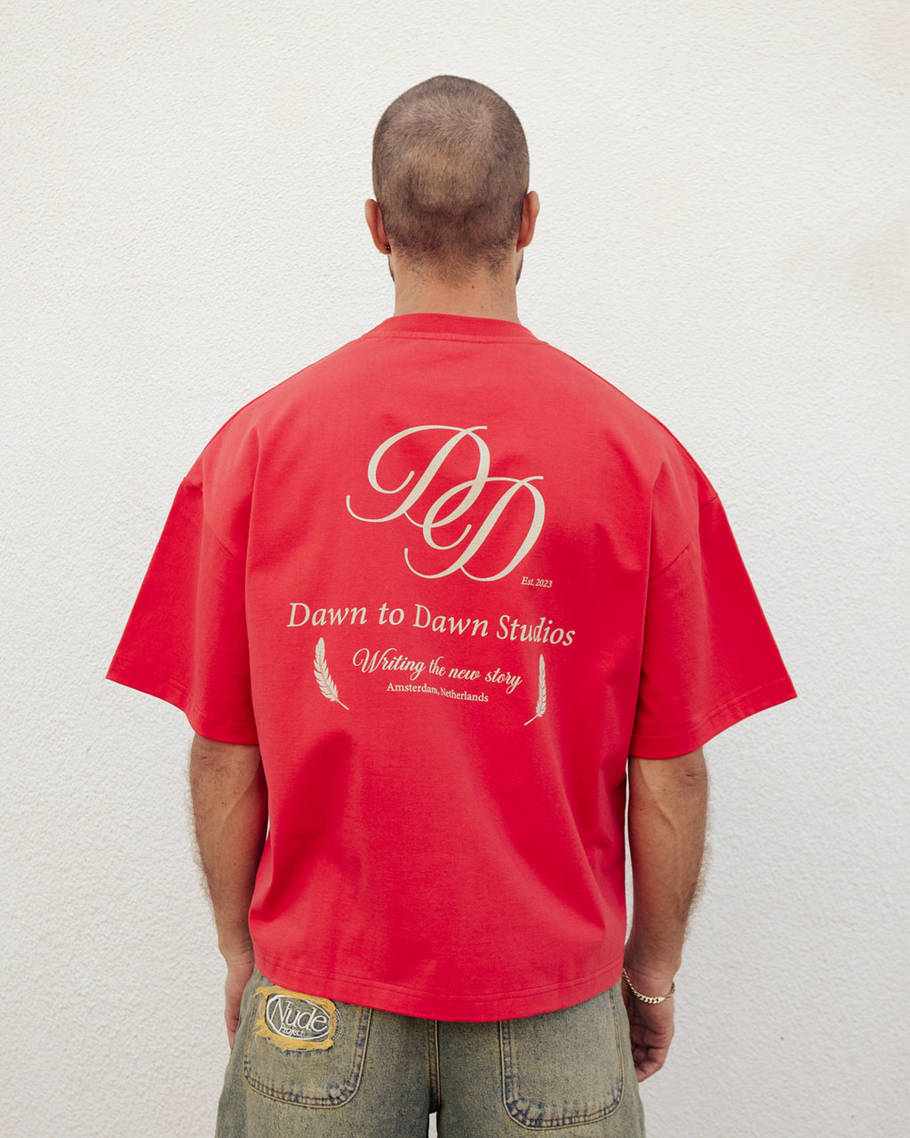 Dawn Box Tee Cropped Fit - Red