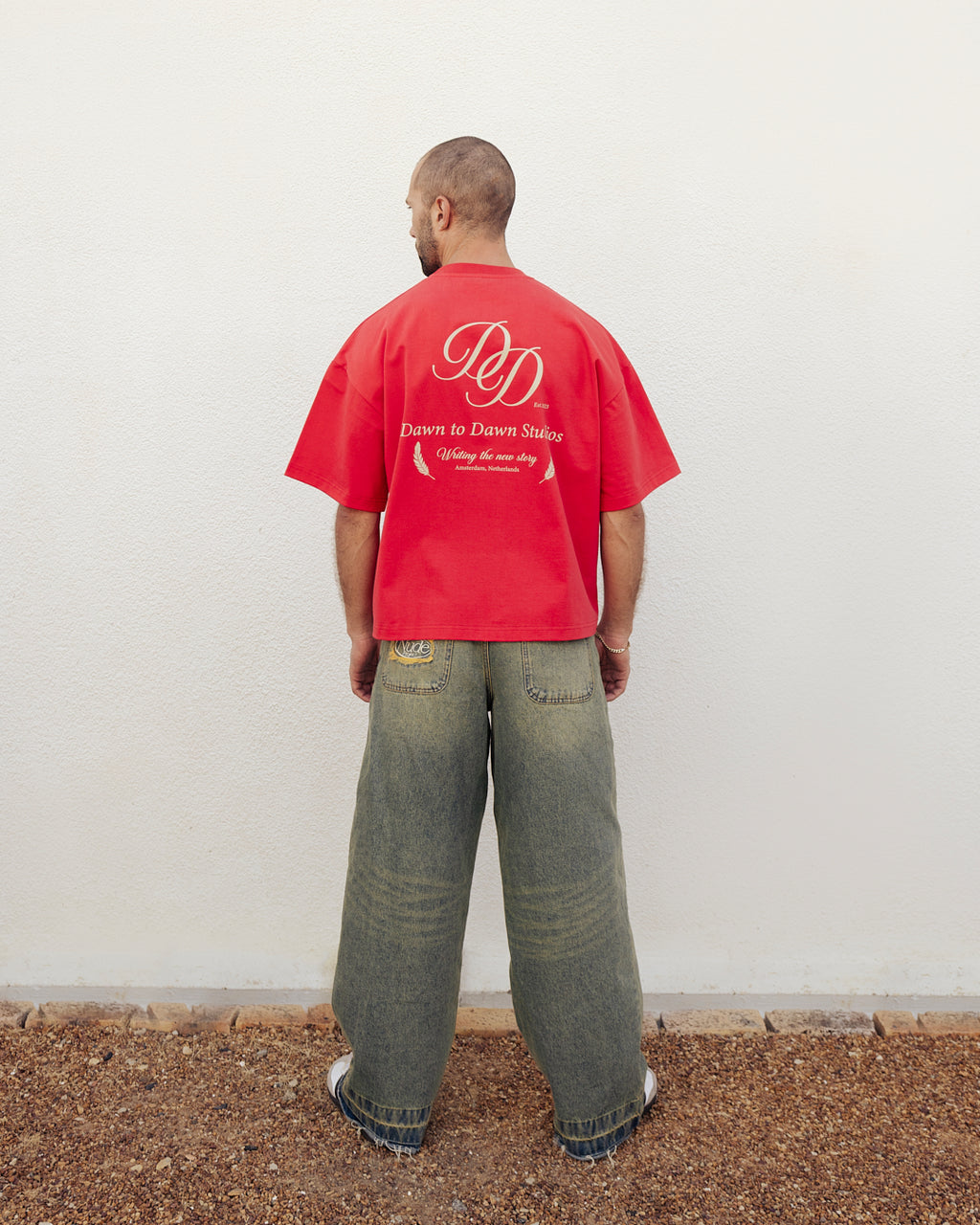 Dawn Box Tee Cropped Fit - Red