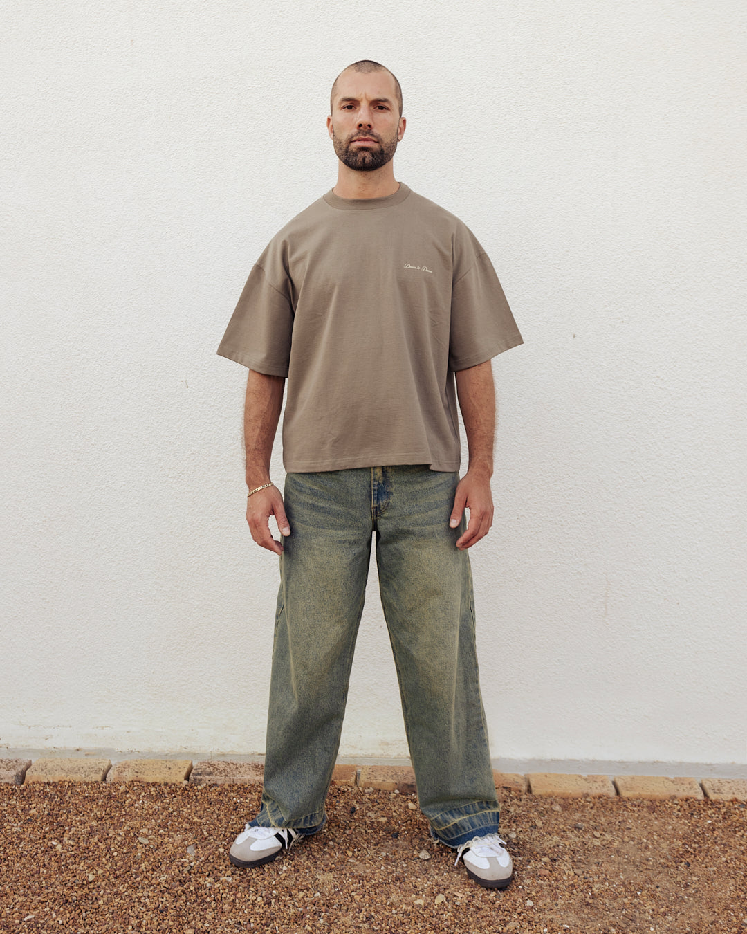 Dawn Box Tee Cropped Fit - Soft Brown