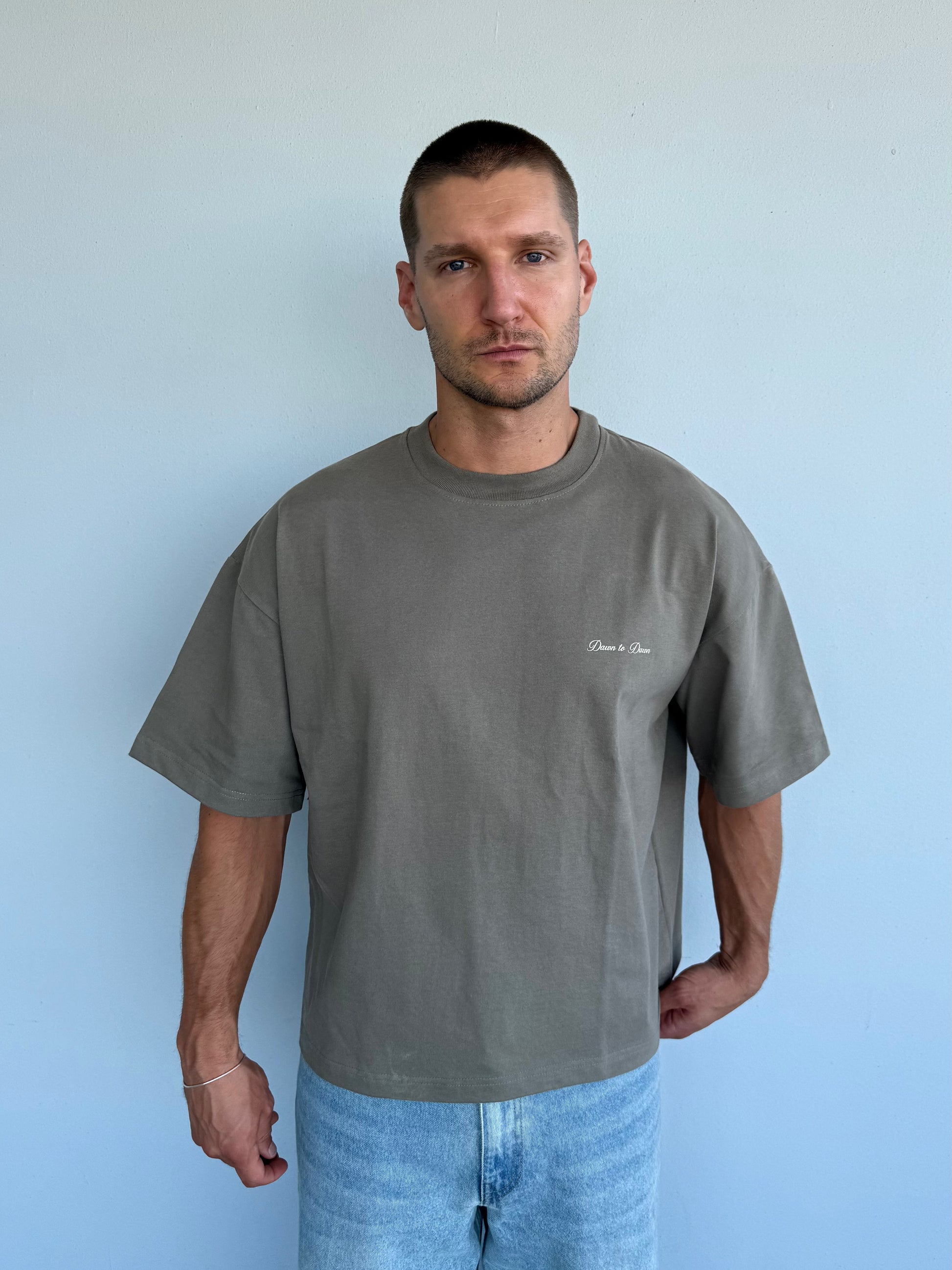 Dawn Box Tee Cropped Fit - Soft Brown