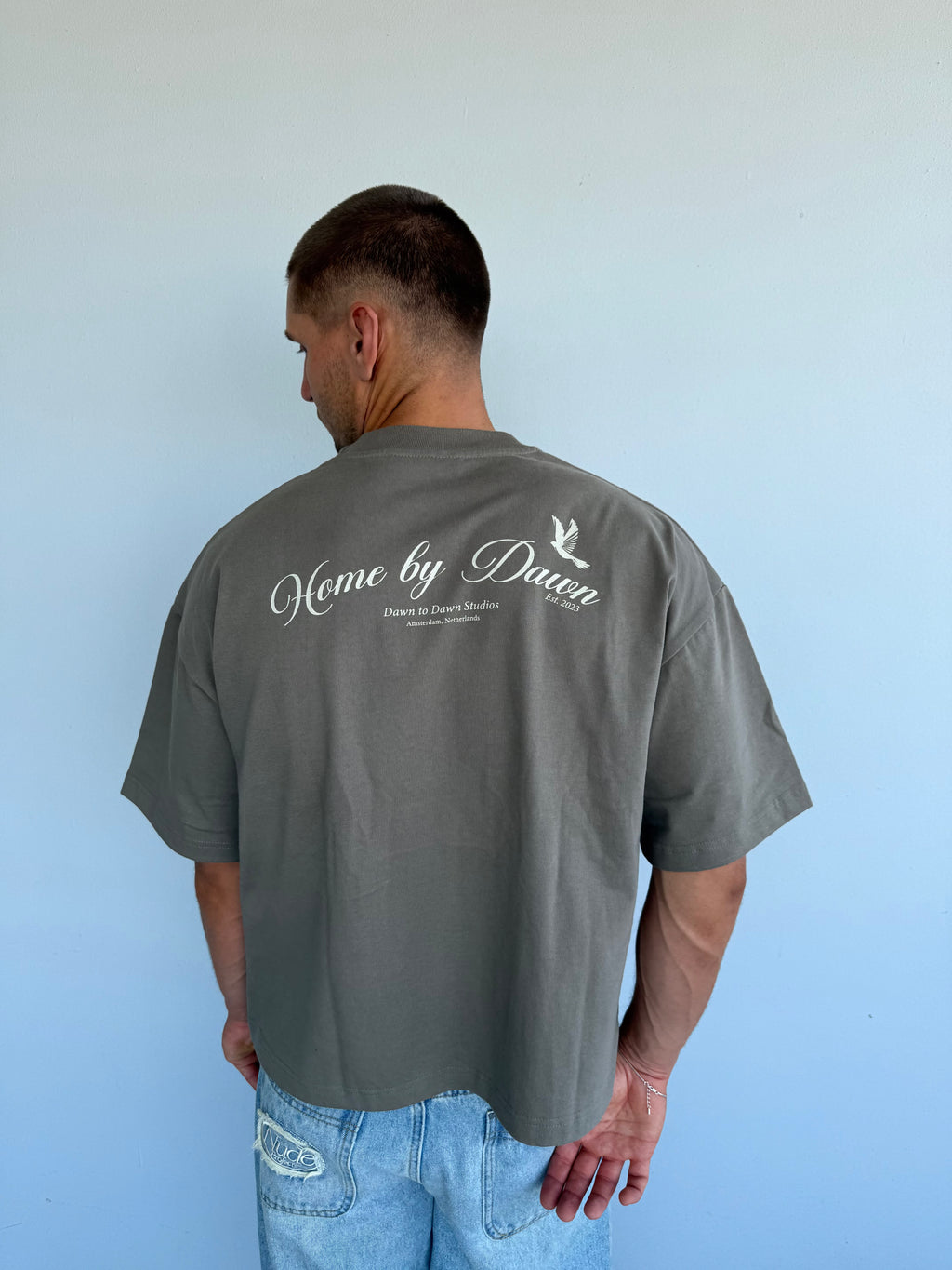 Dawn Box Tee Cropped Fit - Soft Brown