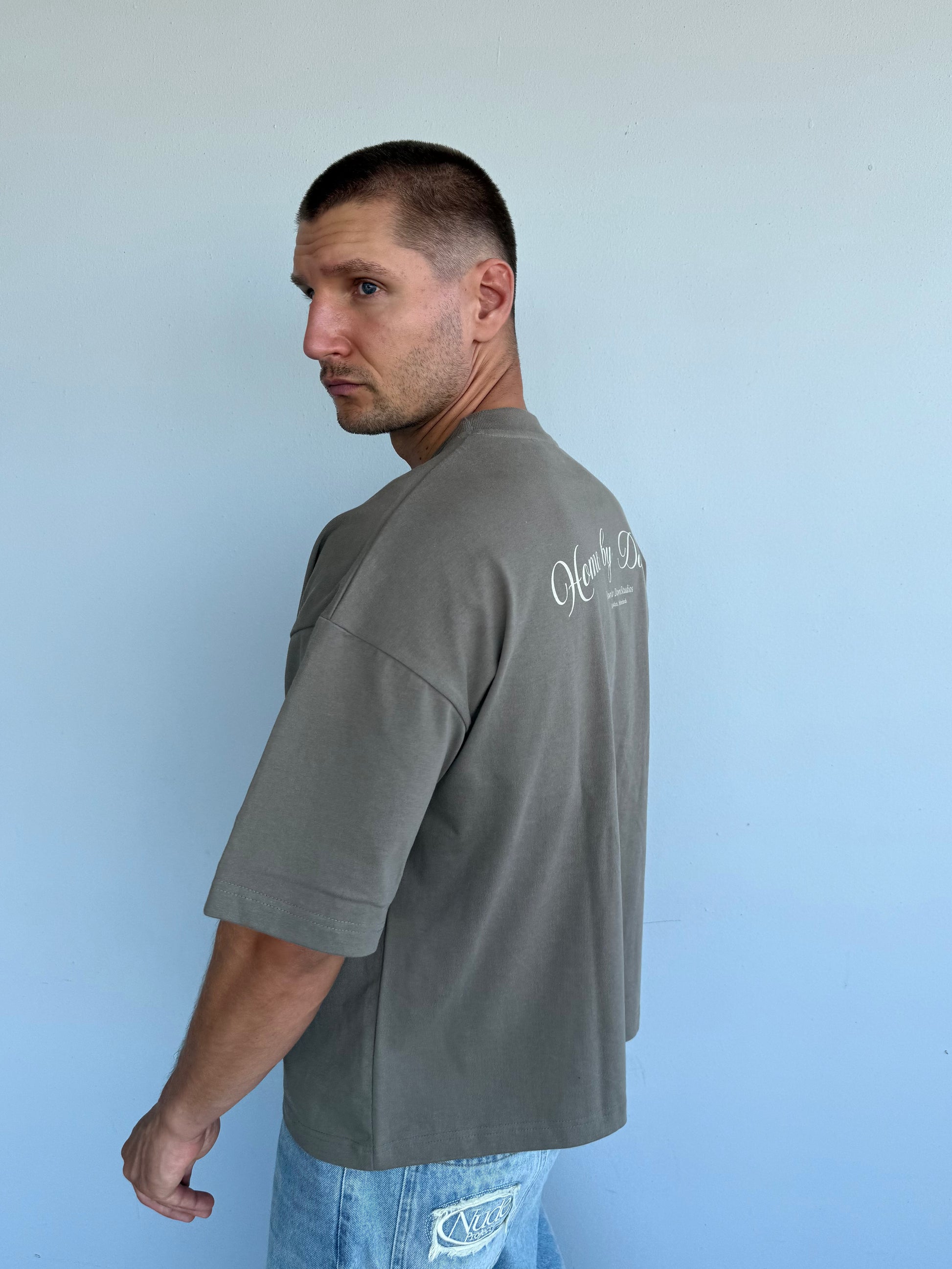 Dawn Box Tee Cropped Fit - Soft Brown